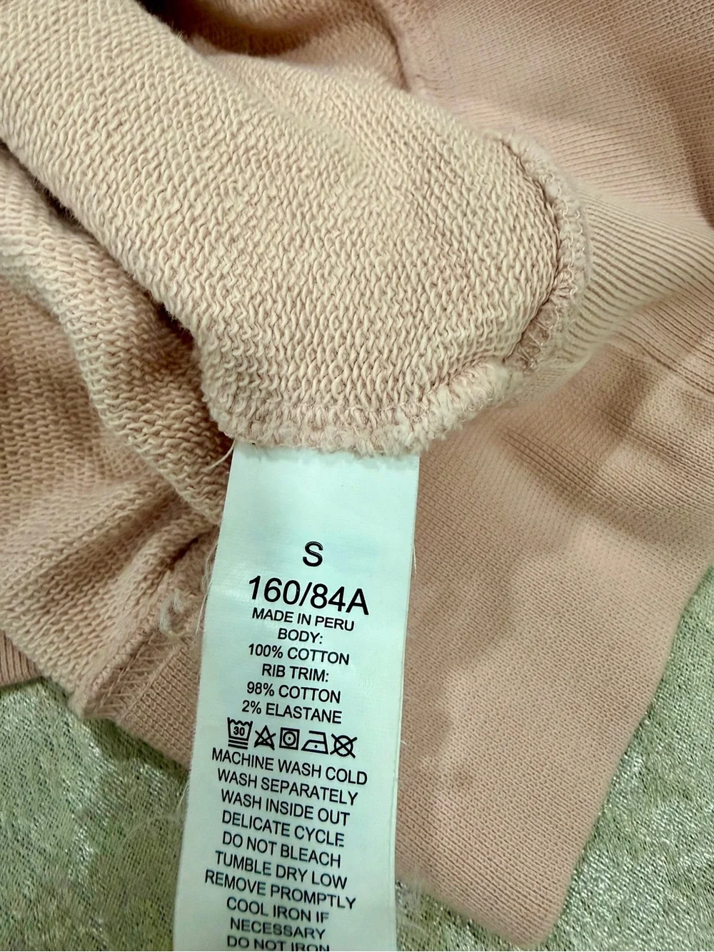 kate spade Pale Pink Hoodie with Script Logo
